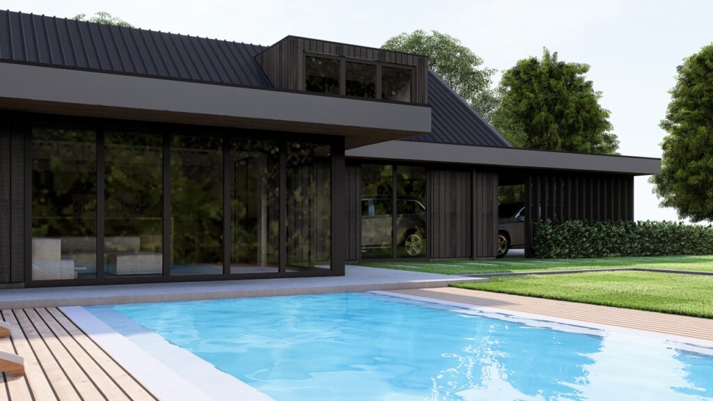 Luxe poolhouse en buitenverblijf