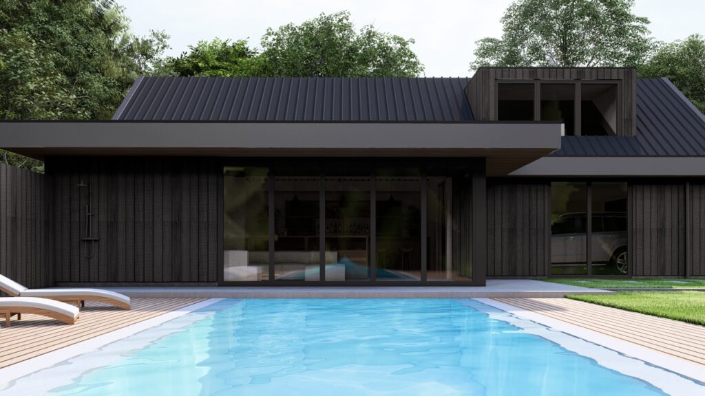Luxe poolhouse en buitenverblijf